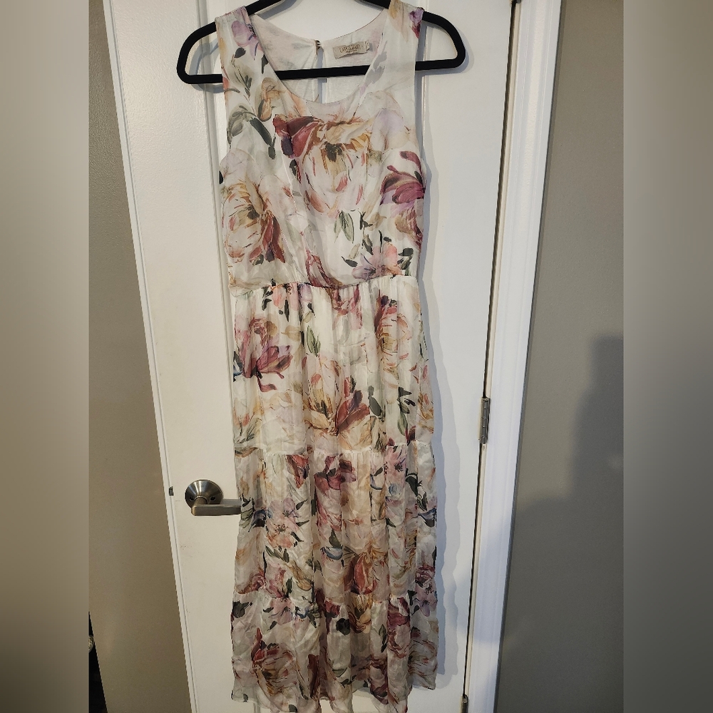 Floral Sleeveless Maxi Dress